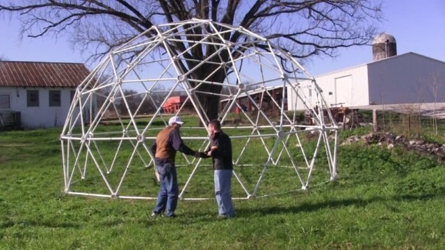 25' wide, 15' Tall 3v Geodesic Shelter Dome