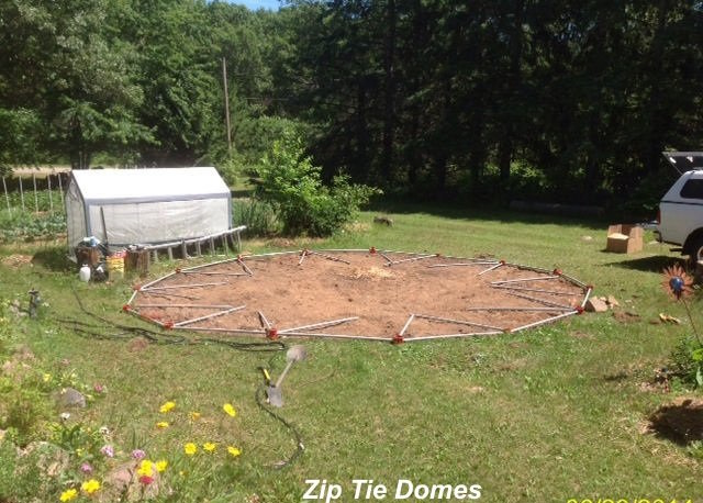 25' Geodesic Dome Greenhouse Kit for Sale - 25' 3v 5/8 Standard ...